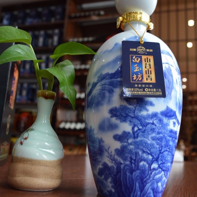 融通酒行|汾酒 山谷山青 白玉坊 1.5L 清香型白酒53度 1瓶