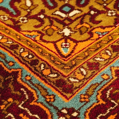 艾茜娜古绣印度进口庄KASHMIR真丝毯150×90cm 2款可选