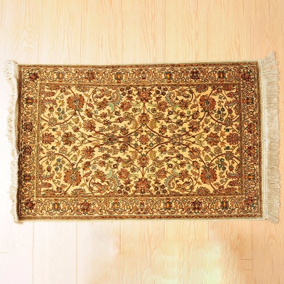 艾茜娜古绣庄印度进口KASHMIR真丝毯90×60cm