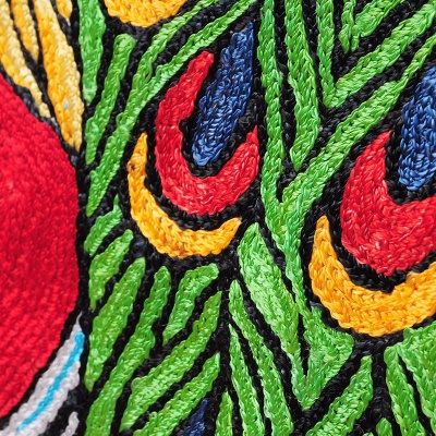 艾茜娜古绣庄印度进口KASHMIR混纺毯120×30cm