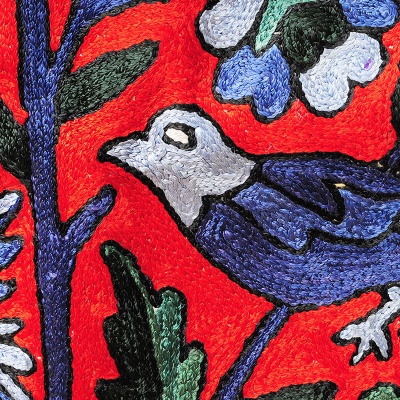 艾茜娜古绣庄印度进口KASHMIR混纺毯120×45cm