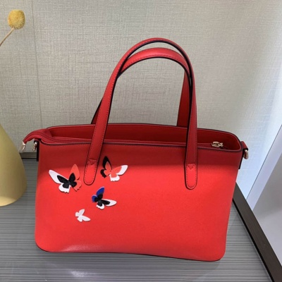 HONGU红谷2019新款百搭女包红色女包