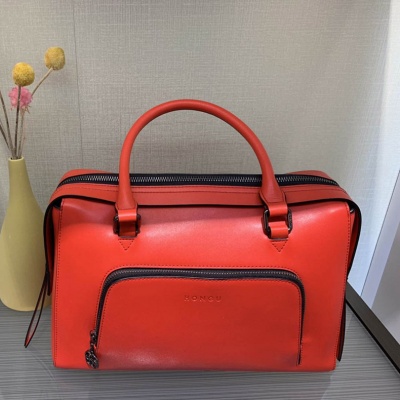 HONGU红谷2019新款百搭女包红色休闲大包