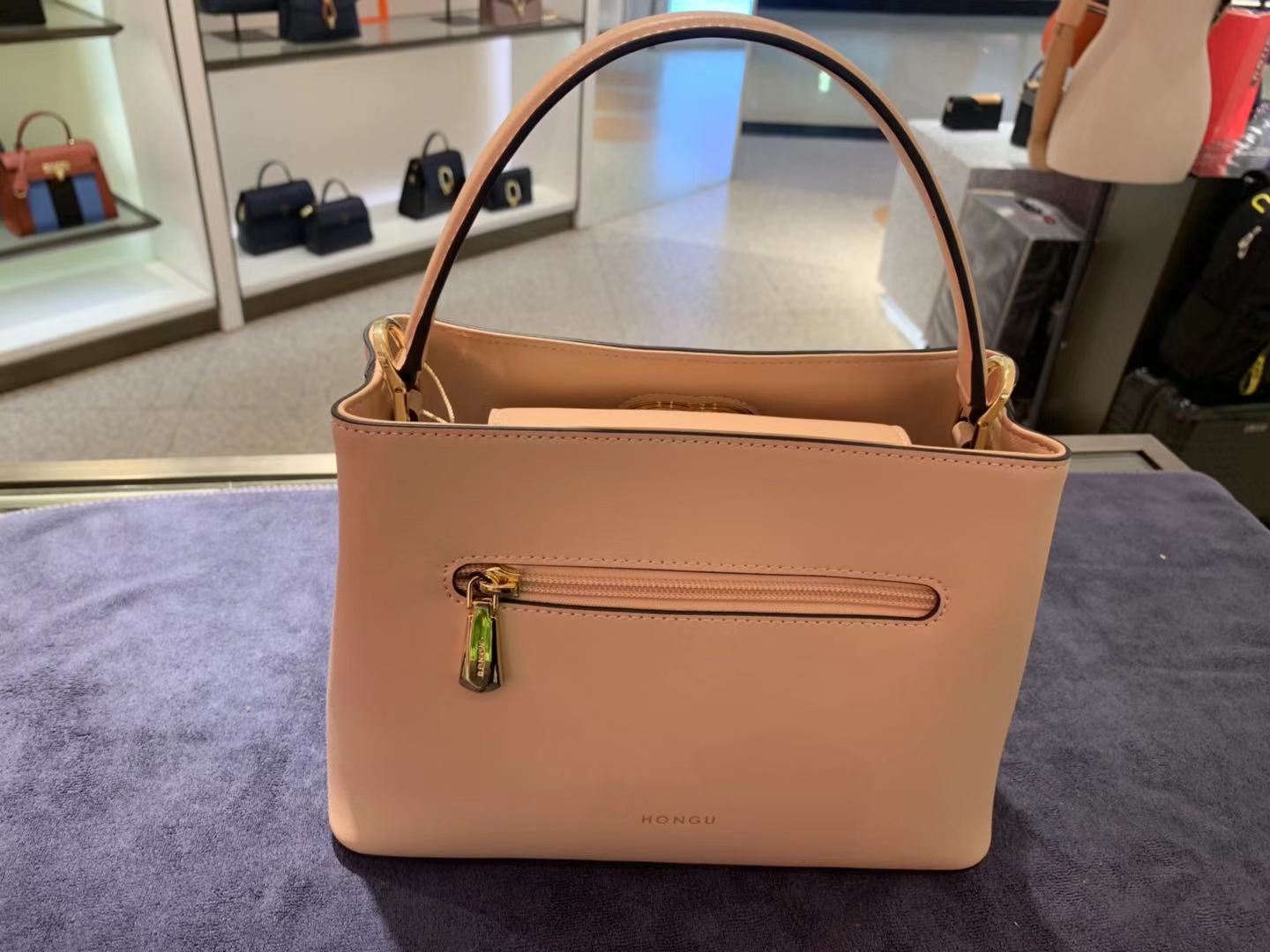 hongu红谷2019新款百搭女包粉色包包小款