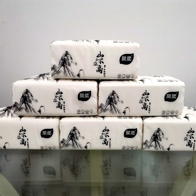 百货百客|杲柔抽纸 家用纸抽婴儿餐巾纸 8包装