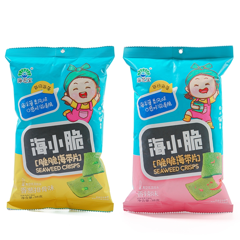 吃货联盟|海芝宝非油炸即食海带脆片 健康休闲零食
