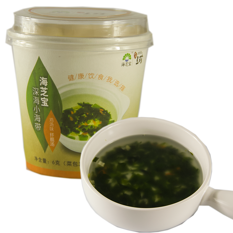 吃货联盟|海芝宝深海小海带汤 杯装 纤靓汤海鲜/鸡汤味即食